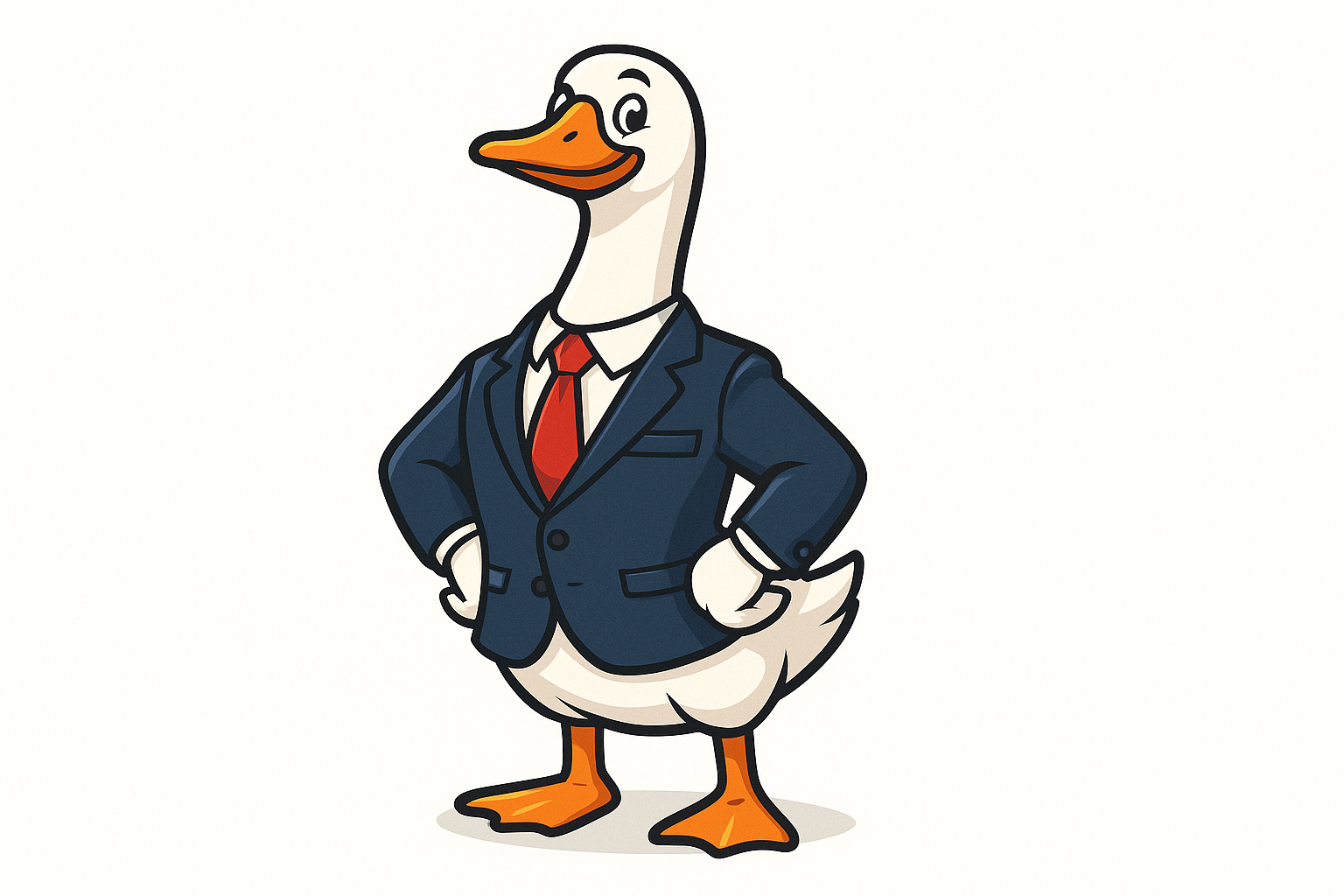 Business Goose in a suit